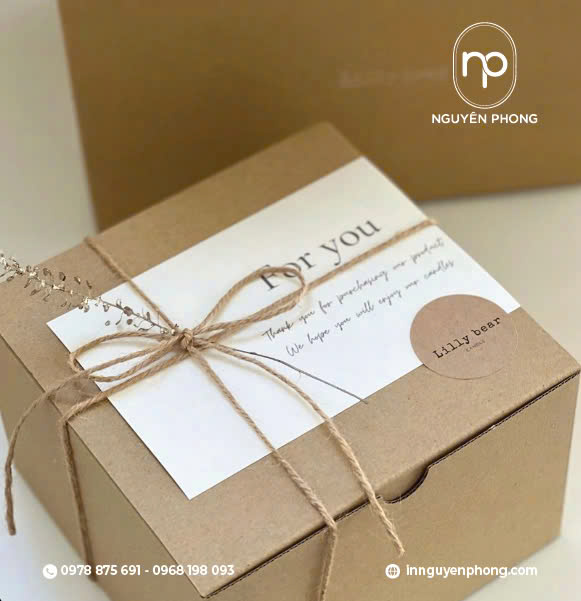 Hộp carton sóng E đựng quà tặng
